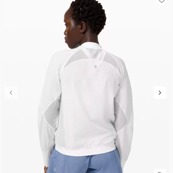 Lululemon Lightweight Running Jacket White Size 4 - Picture 4 of 9